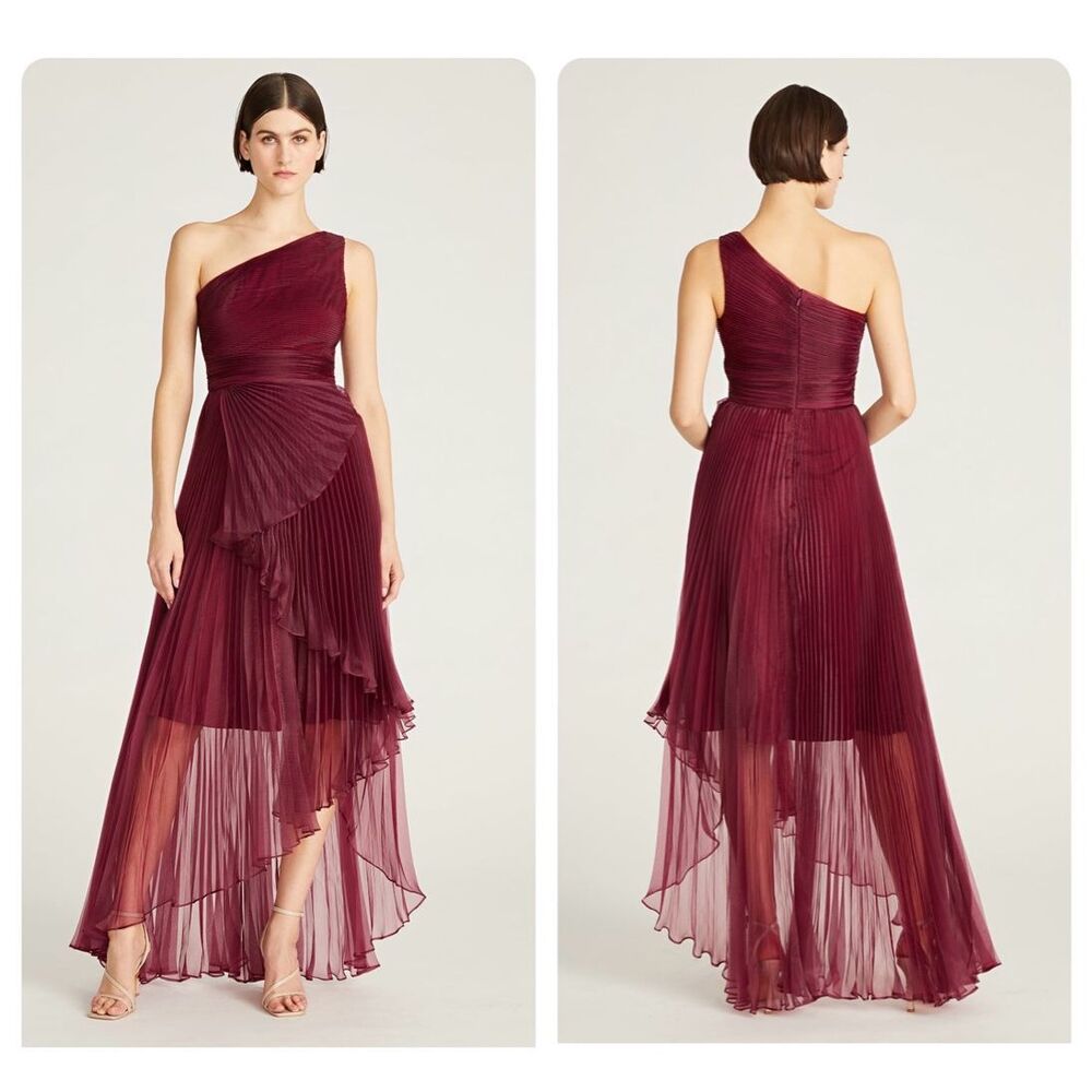 NWT THEIA Geneva Pleated Organza Gown Size 2 $745